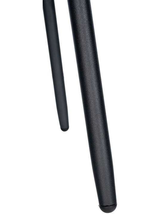 Otočná barová stolička Weston Velvet, čierna