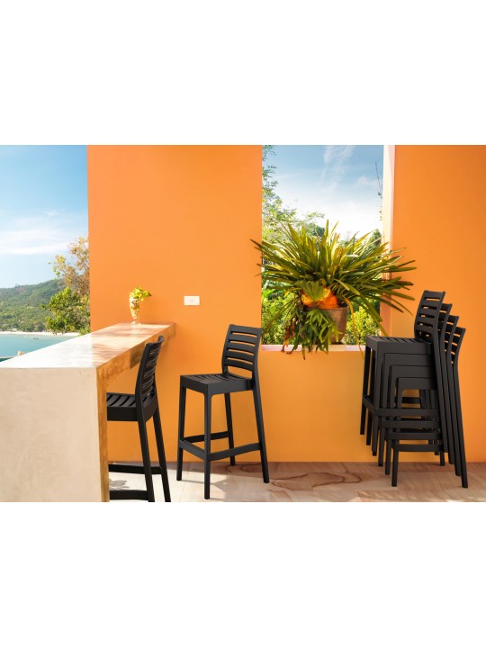 Barová stolička Ares, čierna