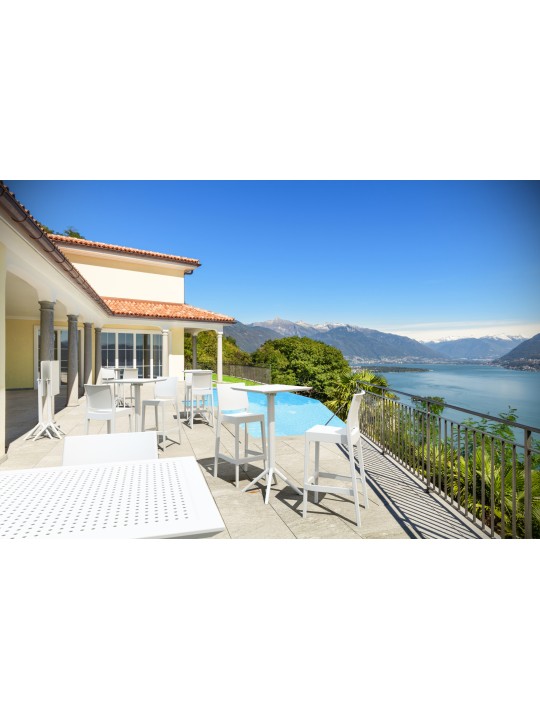 Sada 2 barových stoličiek Maya, biela