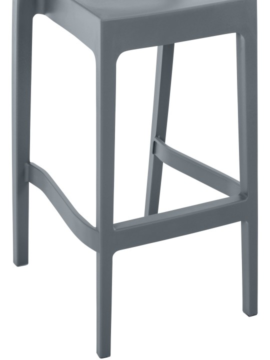 Sada 2 barových stoličiek Maya, tmavosivá