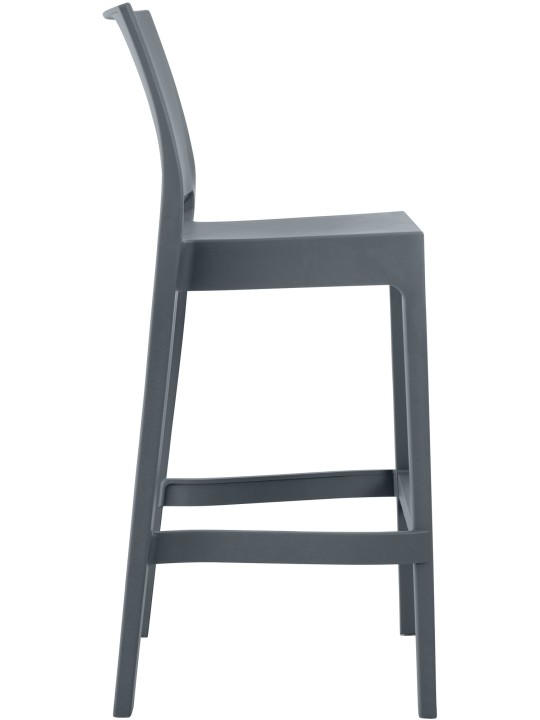 Sada 2 barových stoličiek Maya, tmavosivá