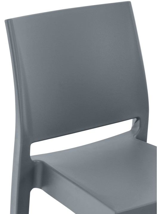 Sada 2 barových stoličiek Maya, tmavosivá