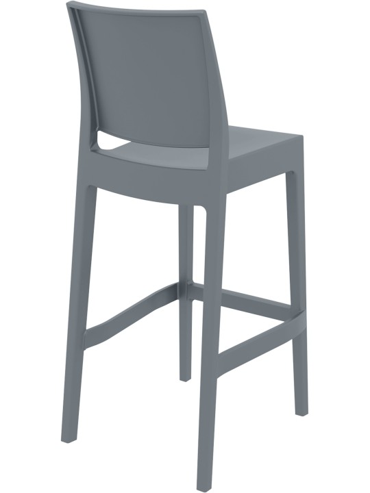 Sada 2 barových stoličiek Maya, tmavosivá