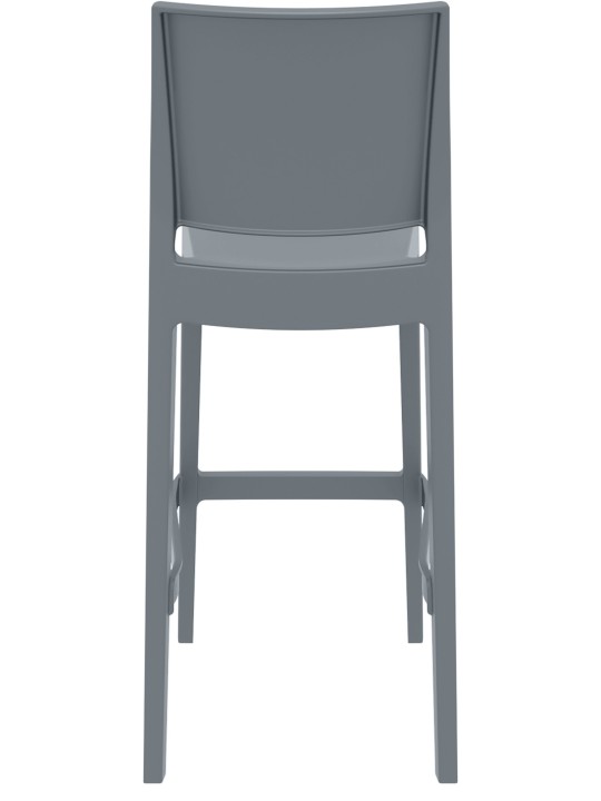 Sada 2 barových stoličiek Maya, tmavosivá