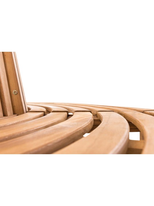 Lavica na strom Leming polkruhová 200 cm, teak