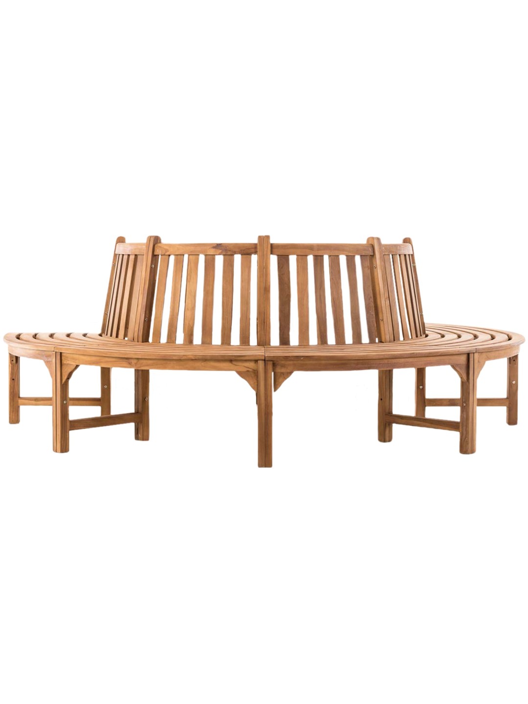 Lavica na strom Leming polkruhová 250 cm, teak