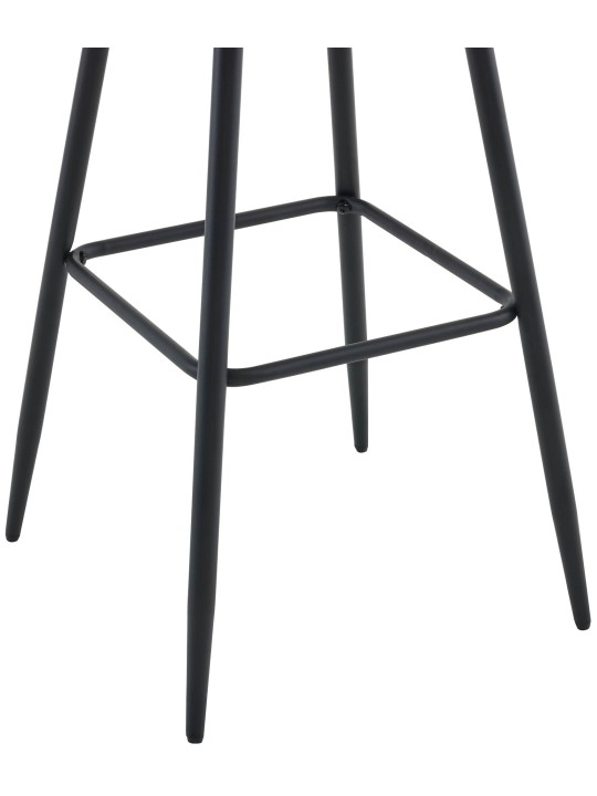 Barová stolička Dartford látka, tmavosivá