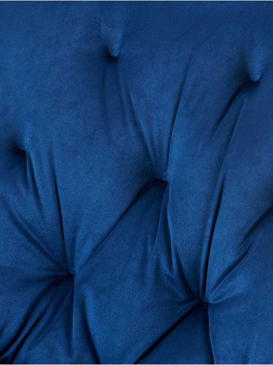 Zamatová jedálenská stolička Wallace, modrá