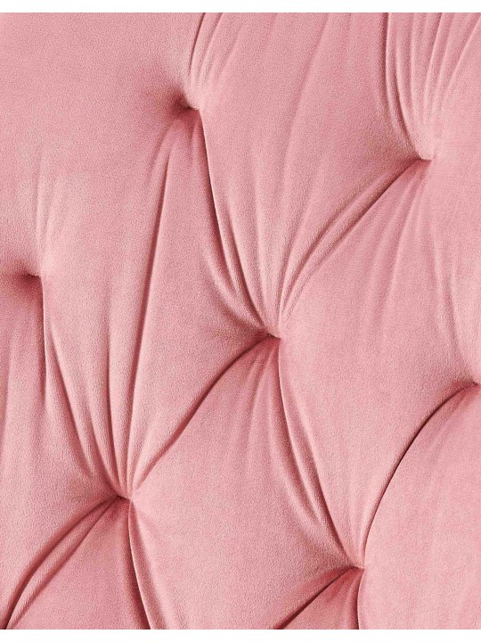 Zamatová jedálenská stolička Wallace, ružová