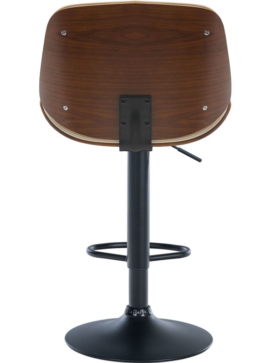 Sada 2 barových stoličiek Nova z umelej kože, orech/krémová