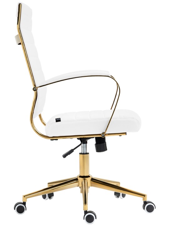 Kancelárske kreslo Havana z umelej kože, biela