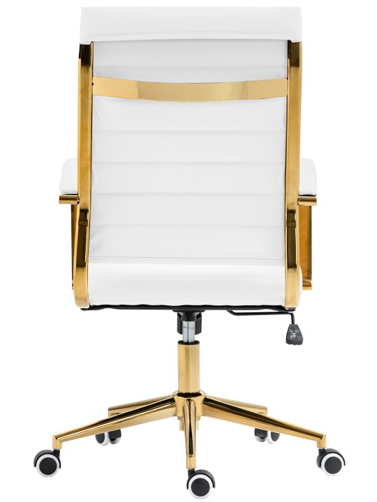 Kancelárske kreslo Havana z umelej kože, biela