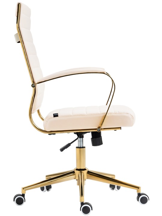 Kancelárske kreslo Havana z umelej kože, krémová