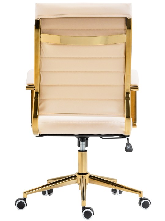 Kancelárske kreslo Havana z umelej kože, krémová