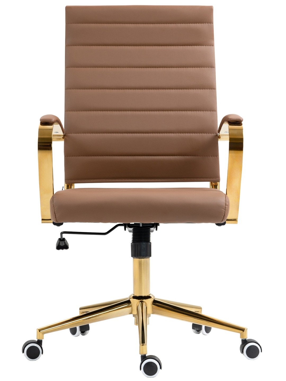 Kancelárske kreslo Havana z umelej kože, svetlohnedá