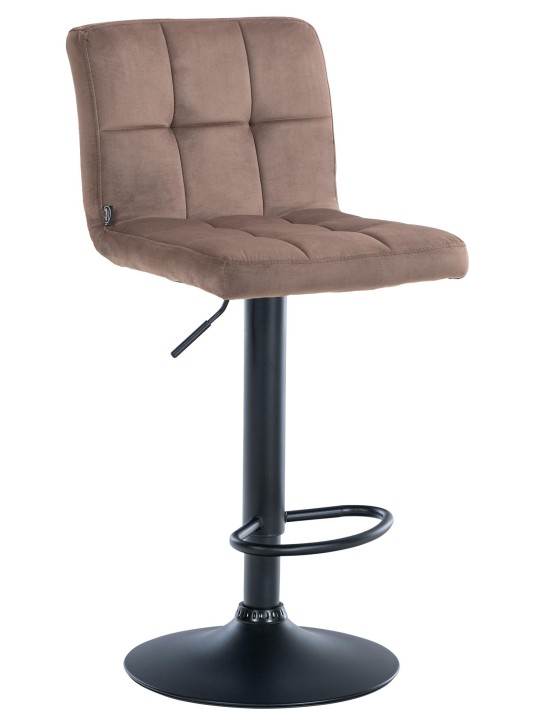 Barová stolička Peru velvet, hnedá