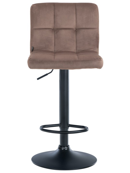 Barová stolička Peru velvet, hnedá