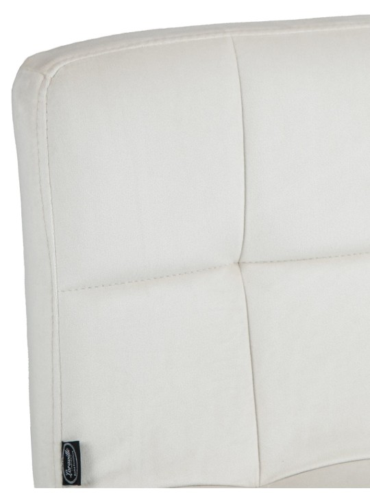 Barová stolička Peru velvet, krémová