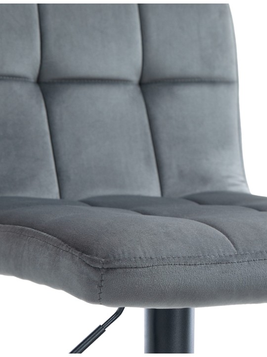 Barová stolička Peru velvet, tmavosivá