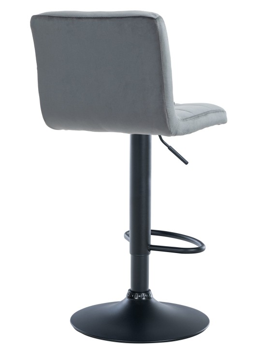 Barová stolička Peru velvet, tmavosivá