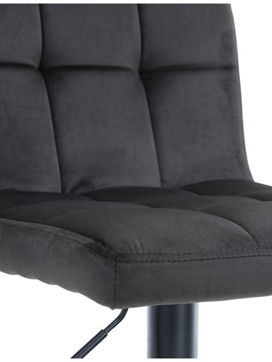 Barová stolička Peru velvet, čierna