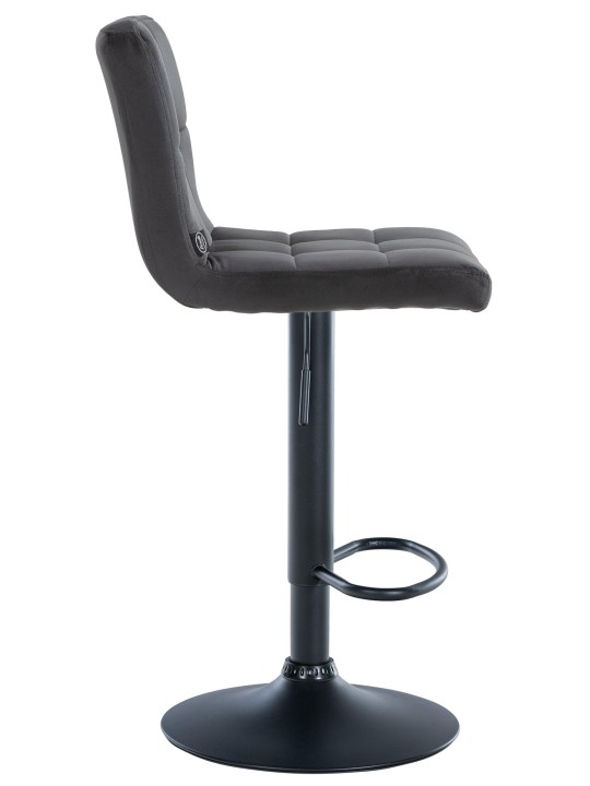 Barová stolička Peru velvet, čierna