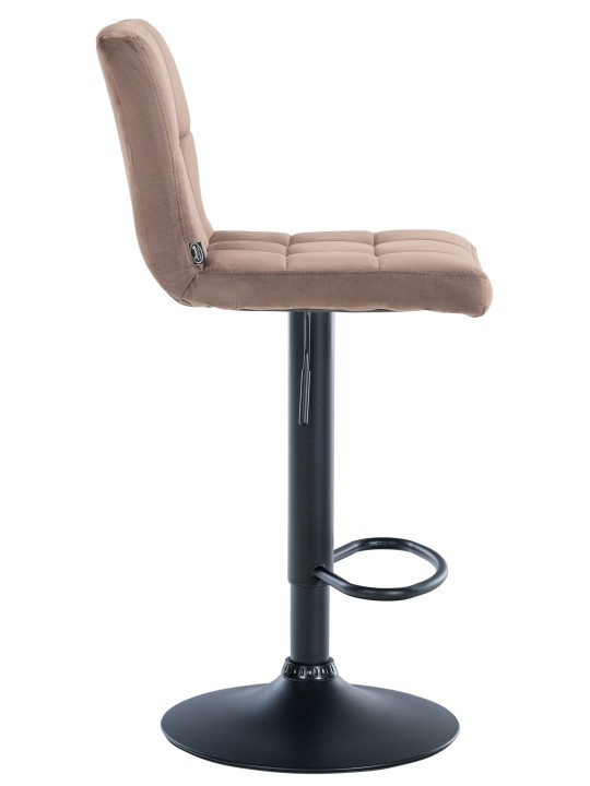 Sada 2 barových stoličiek Peru velvet, hnedá