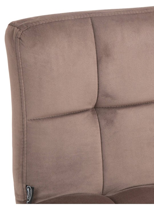 Sada 2 barových stoličiek Peru velvet, hnedá