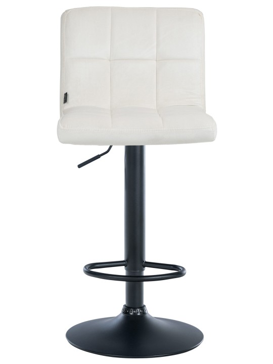 Sada 2 barových stoličiek Peru velvet, krémová