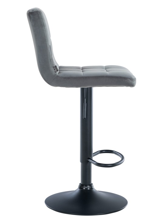 Sada 2 barových stoličiek Peru velvet, tmavosivá