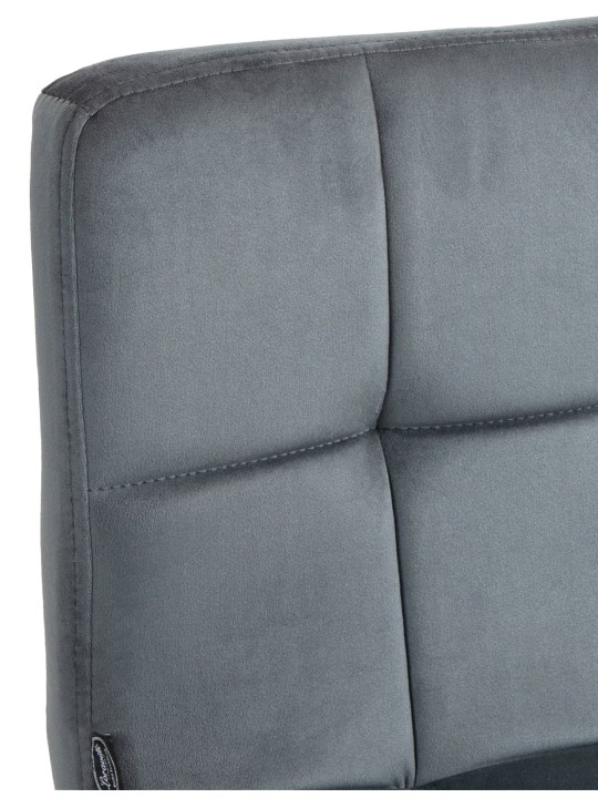 Sada 2 barových stoličiek Peru velvet, tmavosivá