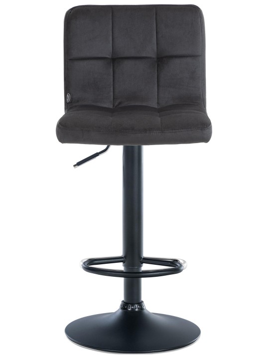 Sada 2 barových stoličiek Peru velvet, čierna