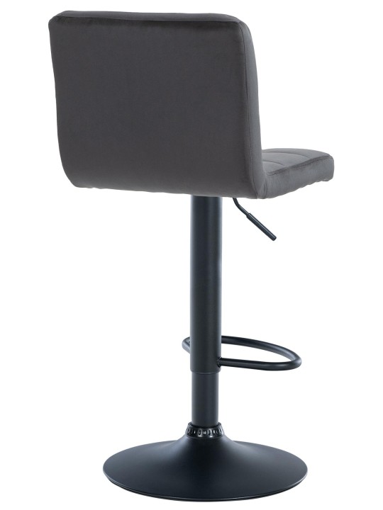 Sada 2 barových stoličiek Peru velvet, čierna