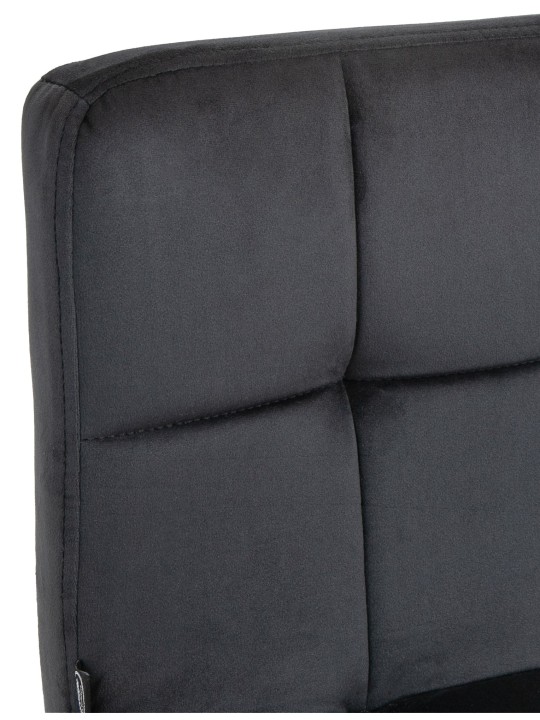 Sada 2 barových stoličiek Peru velvet, čierna