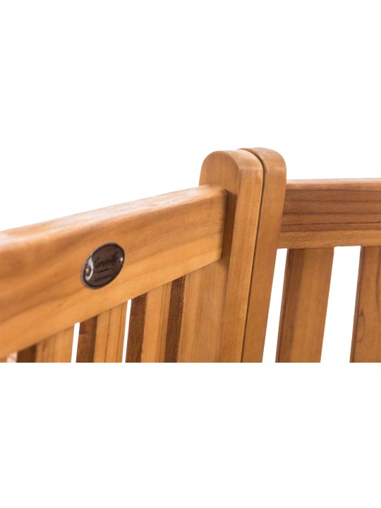 Lavička na strom Kenna s podrúčkou polkruhová 250 cm, teak