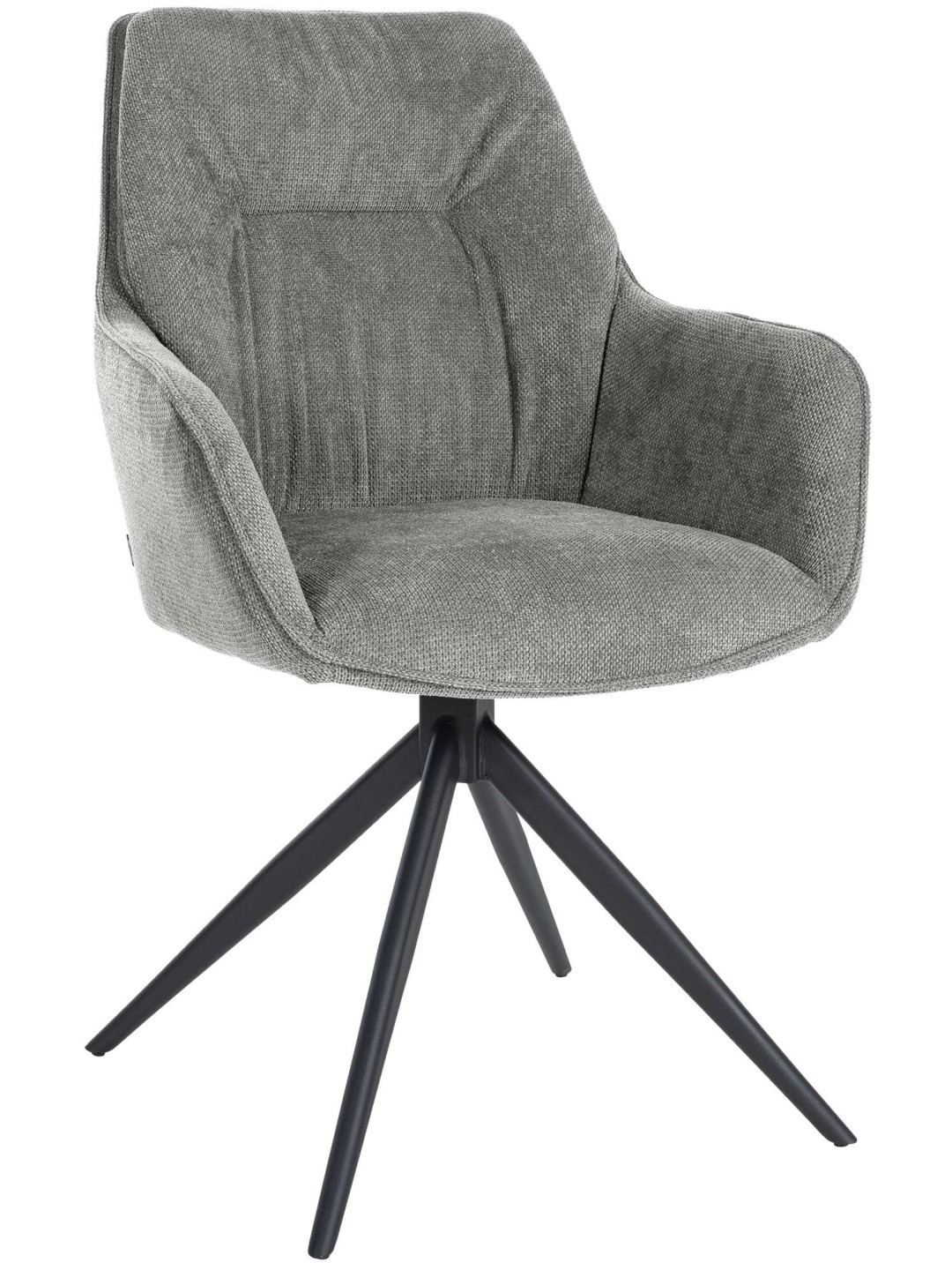 Jedálenská stolička Jules látka, sivá