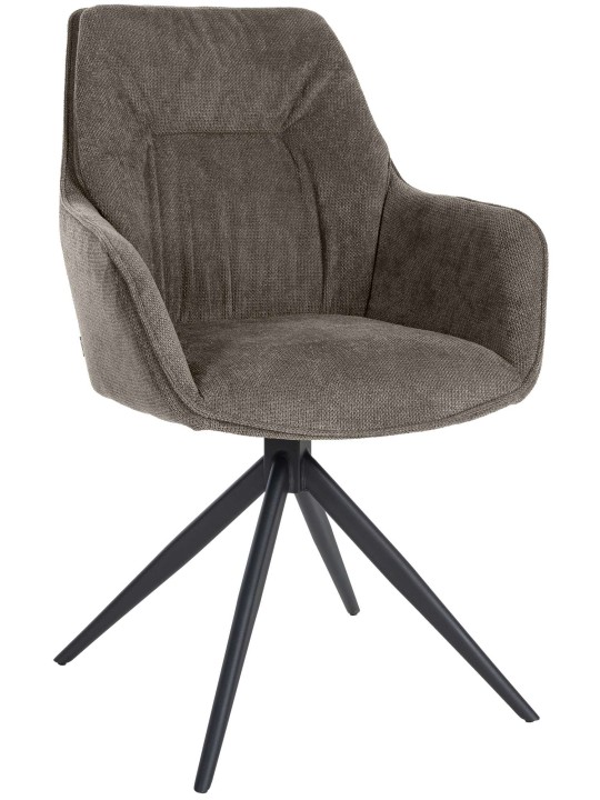 Jedálenská stolička Jules látka, tmavosivá