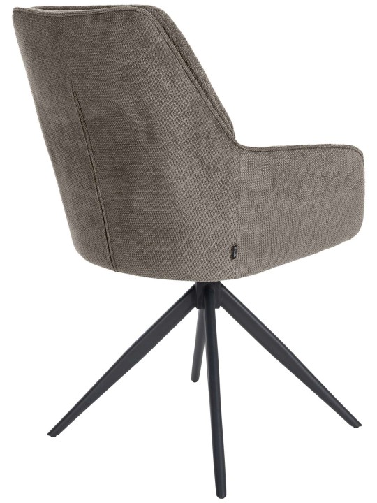 Jedálenská stolička Jules látka, tmavosivá