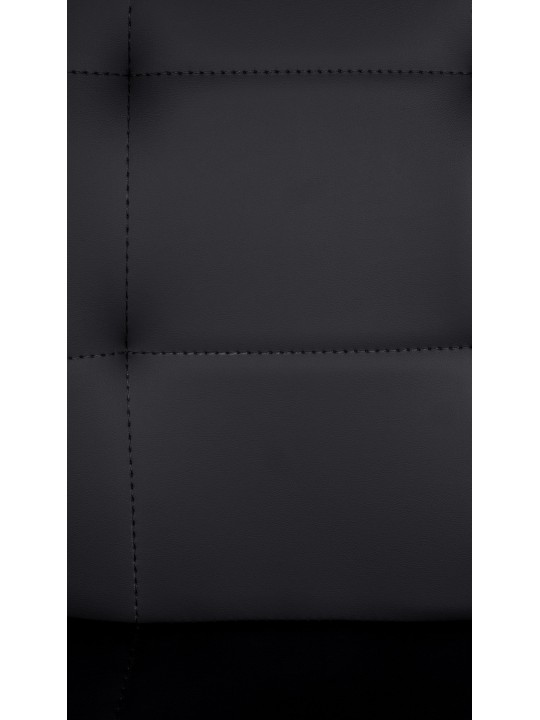 Barová stolička Elmore imitácia kože C, čierna