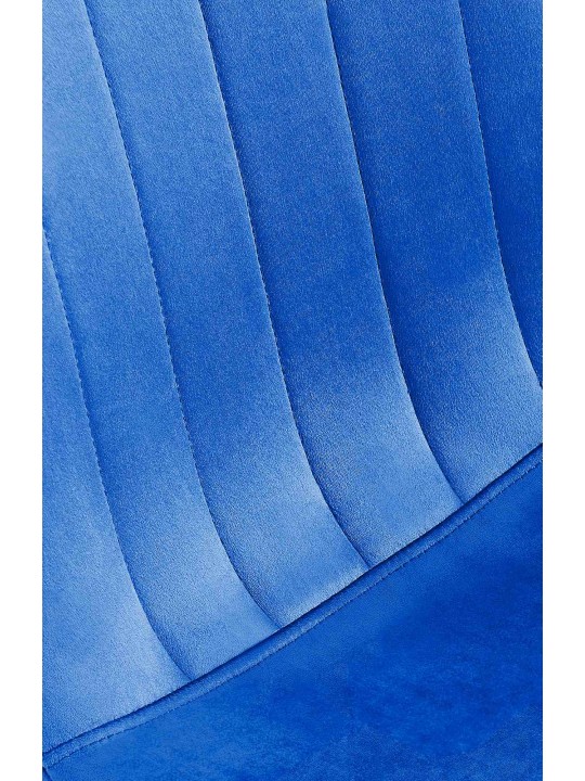 Sada 4 ks jedálenských stoličiek Baxter velvet, modrá