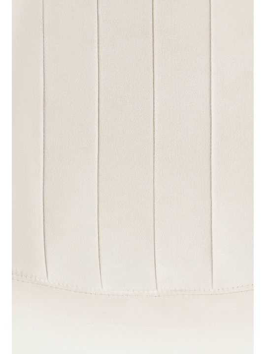 Sada 4 ks jedálenských stoličiek Baxter velvet, krémovo biela