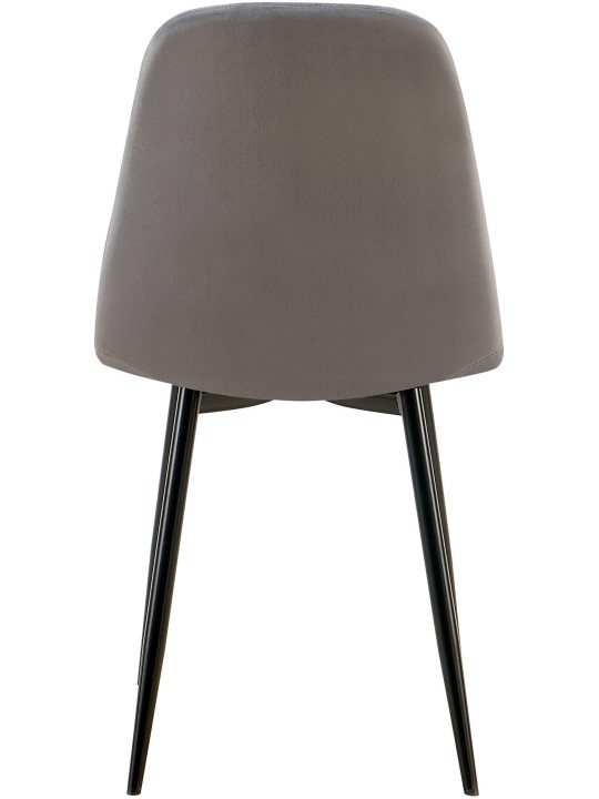 Sada 4 ks jedálenských stoličiek Baxter velvet, tmavosivá