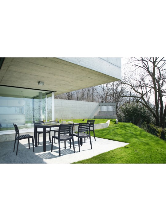 Stolička Ares, tmavosivá