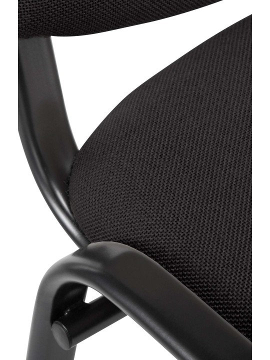 Kreslo pre návštevy Ken tkanina, čierna