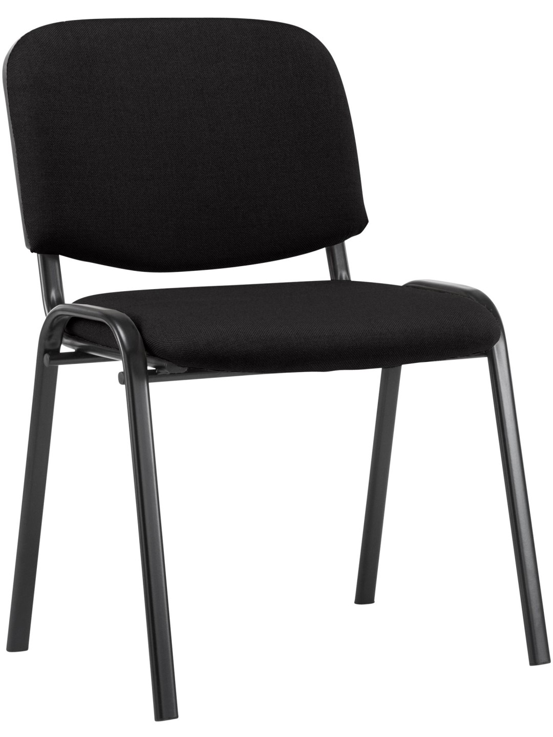 Kreslo pre návštevy Ken tkanina, čierna