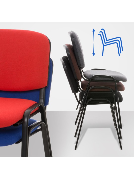 Kreslo pre návštevy Ken tkanina, modrá