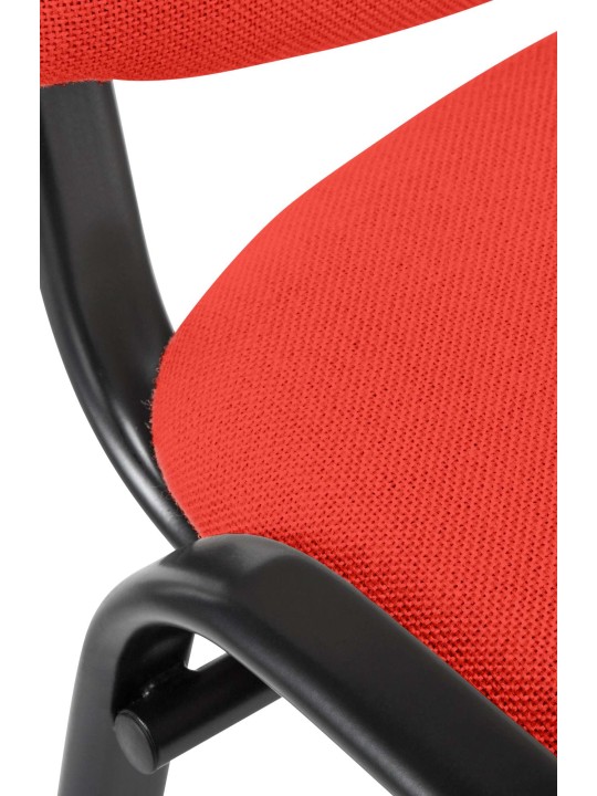 Kreslo pre návštevy Ken tkanina, červená