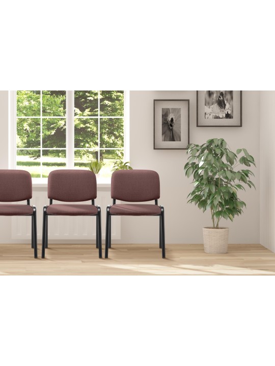 Kreslo pre návštevy Ken tkanina, hnedá