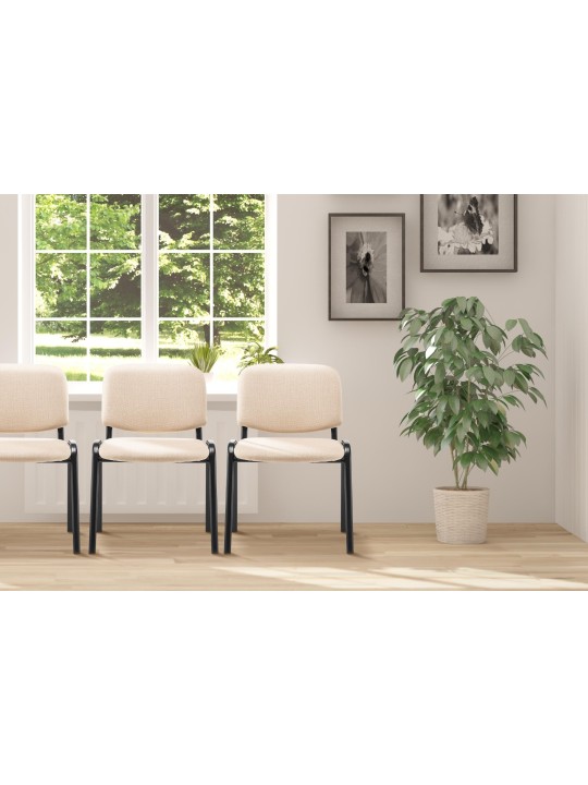 Kreslo pre návštevy Ken tkanina, krémová