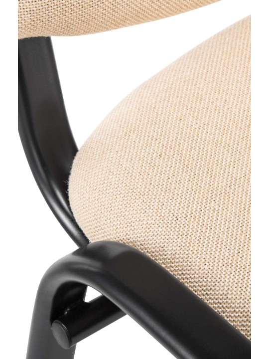 Kreslo pre návštevy Ken tkanina, krémová